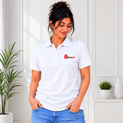 White polo t-shirt