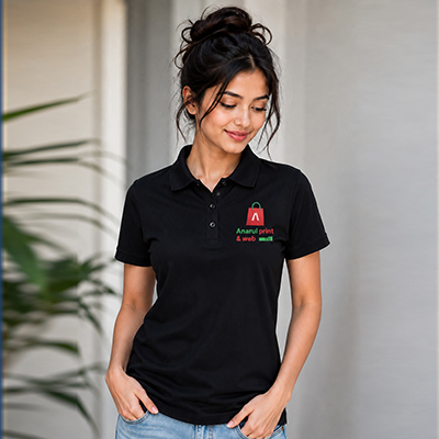 Black Polo T-Shirt