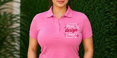 Pink Color Polo T-Shirt